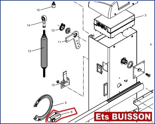 BENINCA EVA5 (2/2) - Levier N°8 Réf 9686435